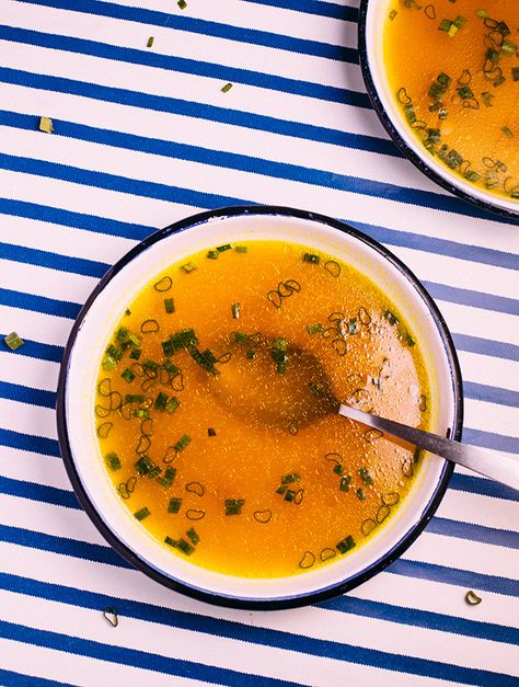 turmeric garlic broth, the worlds best vegetable broth Soups With Tumeric, Asian Bone Broth Recipe, Garlic Broth Recipe, Yummy Broth Soups, Garlic Broth Soup, Fresh Tumeric Recipes Food, Iron Rich Soup, Turmeric Broth, Vegetable Broth Soup