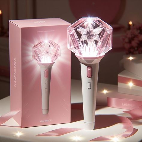 Idol Accessories, News Microphone, Kpop Lightstick, Light Stick, Graphic Design Photoshop, Lighting Logo, All About Kpop, Cute Bedroom Decor, Korean Entertainment