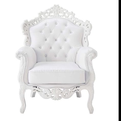 Vintage Princess Chair. Princess Chair, Baroque Chair, Hand Painted Chairs, White Armchair, Baroque Furniture, Painted Chair, White Chair, Trendy Bedroom, Shabby Vintage