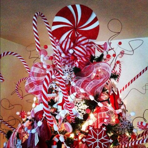 big-boom-candy Best Christmas Tree Toppers, Lollipop Tree, Pyjamas Party, Whimsical Tree, Whimsical Christmas Trees, Candy Tree, Creative Christmas Trees, Plum Tree, Candy Candy