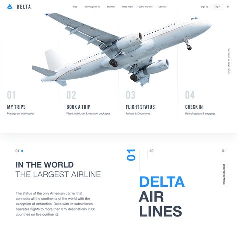 Delta Air Lines on Behance Travel Website Design, Delta Air Lines, Powerpoint Presentation Design, Airplane Design, Ux Design Inspiration, Presentation Layout, Iphone Mockup, Mobile Responsive, Air Lines