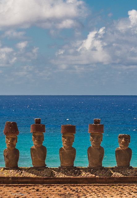 Moai of Easter Island | Phil Marion (199 million views) | Flickr Moai Statues, Aesthetic Places, Easter Island, Cute Love Songs, D 2, Making Friends, Cute Love, Peru, Paradise