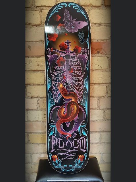 Custom Skateboard Art, Skateboard Deck Design, If Your Bored, Skateboard Artwork, Skateboard Ideas, Painted Skateboard, Custom Skateboard Decks, Skateboard Designs, Snowboard Art