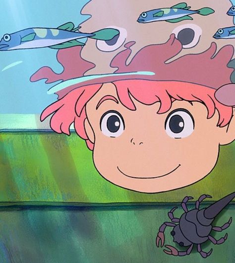 Ponyo Anime, Art Studio Ghibli, Personajes Studio Ghibli, Studio Ghibli Characters, Ghibli Artwork, Studio Ghibli Movies, Studio Ghibli Art, Avatar Couple, Ghibli Art