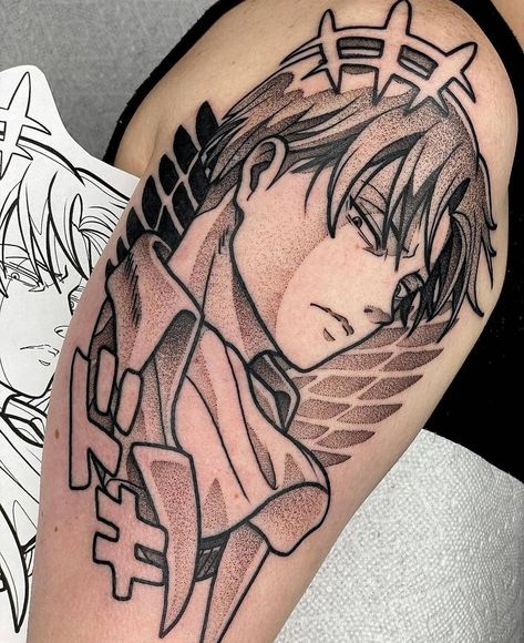 Levi Ackerman Tattoo Ideas, Levi Ackerman Tattoo, Levi Tattoo, Attack On Titan Tattoo, Gamer Tattoos, Manga Tattoo, Anime Tattoo, Captain Levi, Japanese Tattoo Art