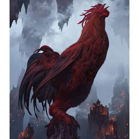 Chase Stone (@chasestone_art) • Instagram photos and videos Stone Monster, Chase Stone, Religious Painting, Red Rooster, Fantasy Artist, Dnd Characters, Magic The Gathering, Stone Art, Art Director