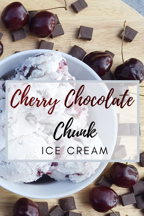 Chocolate Cherry Ice Cream, Bake With Shivesh, Cherry And Chocolate, Cherry Garcia, Cherry Ice Cream, Ice Cream Maker Recipes, Cherry Chocolate, Diy Ice Cream, Homemade Ice Cream Recipes