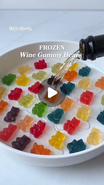 Frozen Gummy Bears Sprite, Boozy Gummies, Gummy Bear Martini, Wine Gummies, Boozy Fruit, Gummy Bear, Food Trends, Follow On Instagram, Fun Events