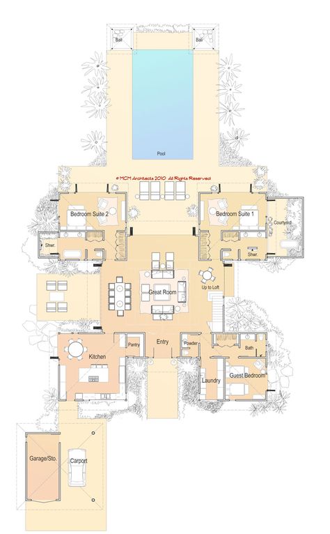 Caribbean House Plans, Island House Plans, Caribbean Homes, Mcm House, Mcm Design, Island House, Family House Plans, Tropical House, Tropical Houses