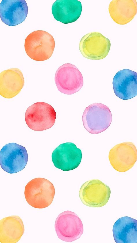 Polka Dot Wallpaper Iphone, Watercolor Iphone Wallpaper, Polka Dot Aesthetic, Iphone Wallpaper Blue, Dotted Circle, Polka Dot Wallpaper, Aesthetic Watercolor, Watercolor Dots, Twilight Garden