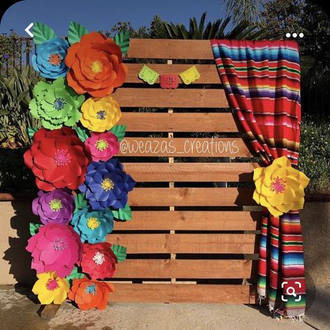 Mexican Party Backdrop, Mexican Theme Backdrop Ideas, Fiesta Theme Backdrop, Fiesta Party Backdrop, Mexican Backdrop, Mexican Themed Party, Mexican Theme Party Decorations, Mexican Baby Shower, Mexican Birthday Parties