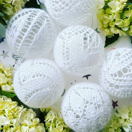 Lace Christmas Balls knitting project by Zoya V | LoveCrafts Xmas Inspiration, Tree Baubles, Yarn Winder, Mermaid Christmas, Ball Pattern, Christmas Knitting Patterns, Simplifying Life, Crochet Fall, Holiday Crochet