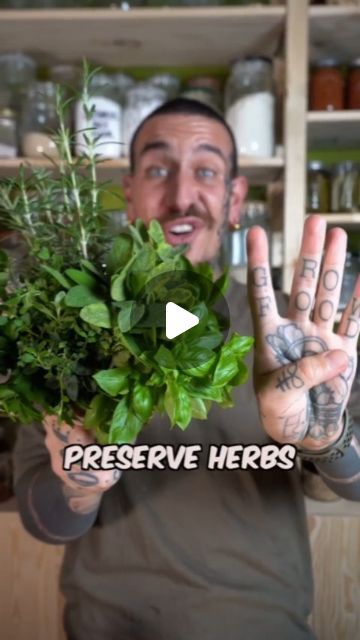 How To Preserve Fresh Thyme, Fresh Herb Preservation, Freezing Herbs In Butter, How To Freeze Basil Fresh Herbs, Fresh To Dried Herb Conversion, Plant Based Butter, Herb Salt, Preserve Fresh Herbs, Drying Fresh Herbs