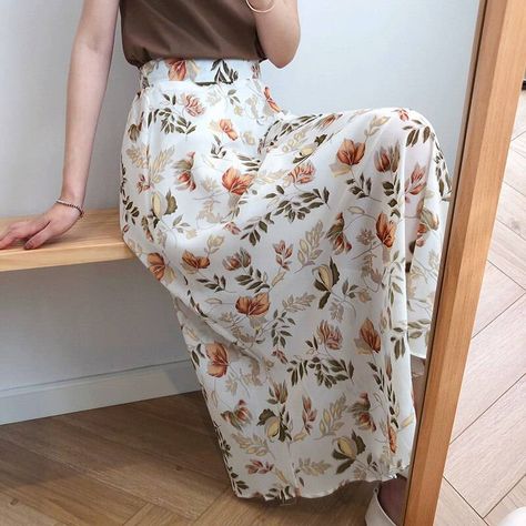 Floral skirts midi