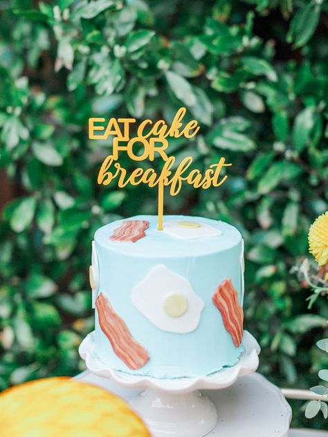 Kids Breakfast Party, Tiki Birthday Party, Unique Birthday Party Themes, Simple Wedding Cakes, Brunch Decorations, Birthday Breakfast Party, Pancake Party, Fancy Wedding Cakes, Breakfast Party