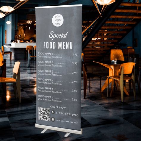 Businesses Ideas, Indoor Banner, Turkish Restaurant, Food Business Ideas, Food Truck Business, Restaurant Branding Design, Restaurant Business, Food Menu Design, Retractable Banner