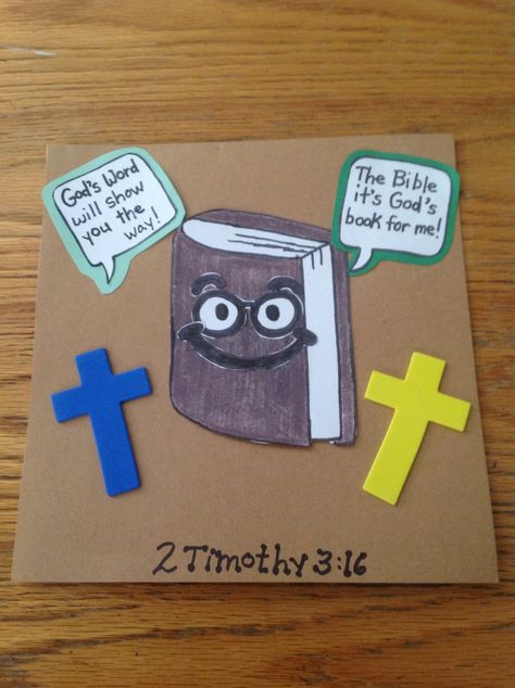 God's Word Bible Craft for Kids Toddler Bible, Jesus Crafts, Children's Church Crafts, Preschool Bible, Sunday School Crafts For Kids, Christmas Bible, Bible School Crafts, Christian Crafts, Bible Crafts For Kids