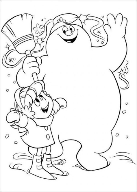 Frosty the Snowman Coloring Pages Frosty The Snowman Coloring Pages, Frosty Coloring Pages, Disney Christmas Coloring Pages, Movie Coloring Pages, Snowman Coloring, Snowman Coloring Pages, Free Christmas Coloring Pages, Printable Snowman, Christmas Coloring Sheets