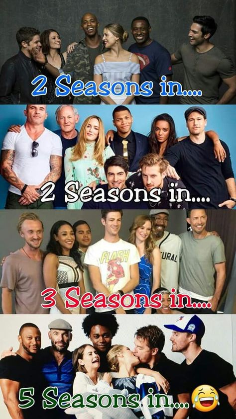 Supergirl Cast, Arrow Funny, Flash Supergirl, Arrow Memes, Flash Funny, Arrow Cast, Superhero Shows, Jack Harkness, Happy Families