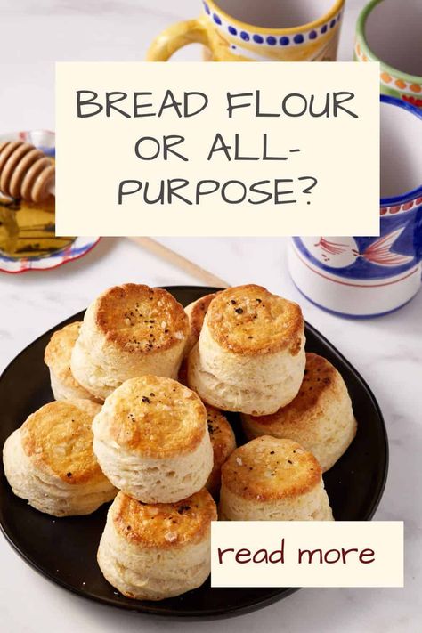 Have you ever wondered what's the best flour for biscuits and does it even make a difference? Can you substitute one for the other? Read on for everything you need to know to make the best Southern biscuits. Homemade Biscuits With All Purpose Flour, Baking With Bread Flour, Uses For Bread Flour, All Purpose Flour Biscuits, Biscuits With All Purpose Flour, Bread Flour Biscuits, Biscuits With Bread Flour, What Is Bread Flour, Best Biscuits