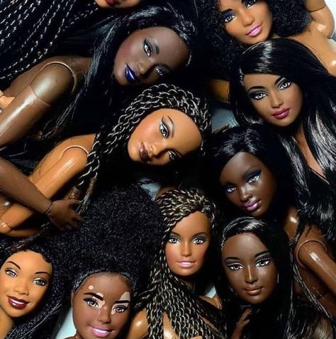 Barbie Hairstyles Real Life, African Barbie, Black Barbie Doll, Brown Barbie, Natural Hair Doll, Black Barbies, African American Dolls, Im A Barbie Girl, Black Dolls