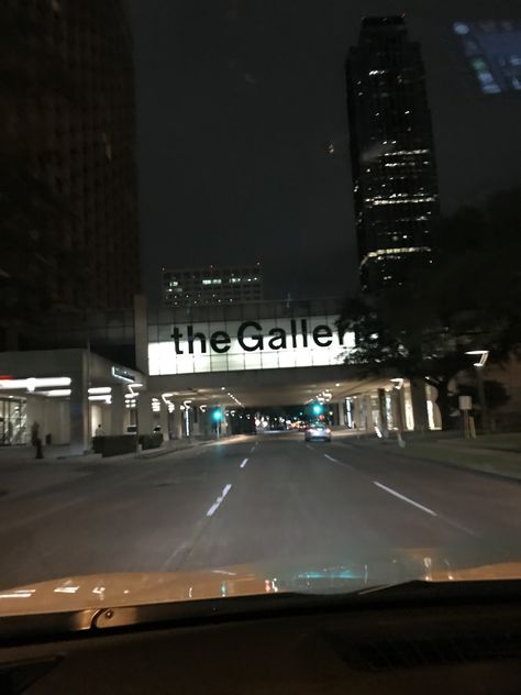 Houston Night Aesthetic, Houston Texas Aesthetic Night, Downtown Houston At Night Aesthetic, Galleria Houston, Waterwall Houston Photography, Houston Galleria, Meow Wolf, College Freshman, Cruel Summer