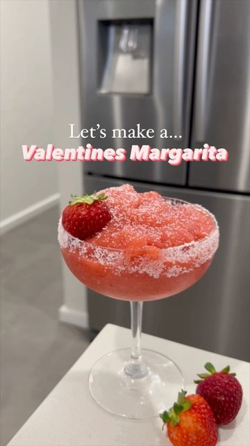 diycocktailguy on Instagram: "Lets make a Valentines Day Margarita 🍓Yummm this one I highly recommend 😍 Recipe/ingredients: In your blender add: 45mls or 1.5 Tequila 30mls or 1oz Cointreau 30mls or 1oz Lime Juice 30mls or 1oz Raspberry syrup I bought this at a super marker but you can make this by adding a cup of raspberries to a cup of boiling water and a cup of sugar. Allow sugar to dissolve and in the boiling water and then strain. Allow the syrup to cool before serve. 1 cup of frozen str Valentines Day Margarita, Valentine’s Day Margarita, Valentines Margaritas, Cocktail Garnish, Raspberry Syrup, Valentine Theme, Mini Party, Recipe Ingredients, Frozen Strawberries