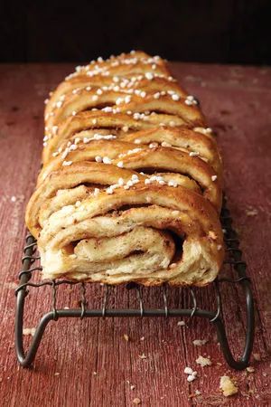 Swedish Cinnamon-and-Cardamom Bread Cardamom Bread Recipe, Cardamom Recipe, Coffee Bread, Coffee Snacks, Norwegian Food, Scandinavian Food, Sweet Coffee, Swedish Recipes, Challah