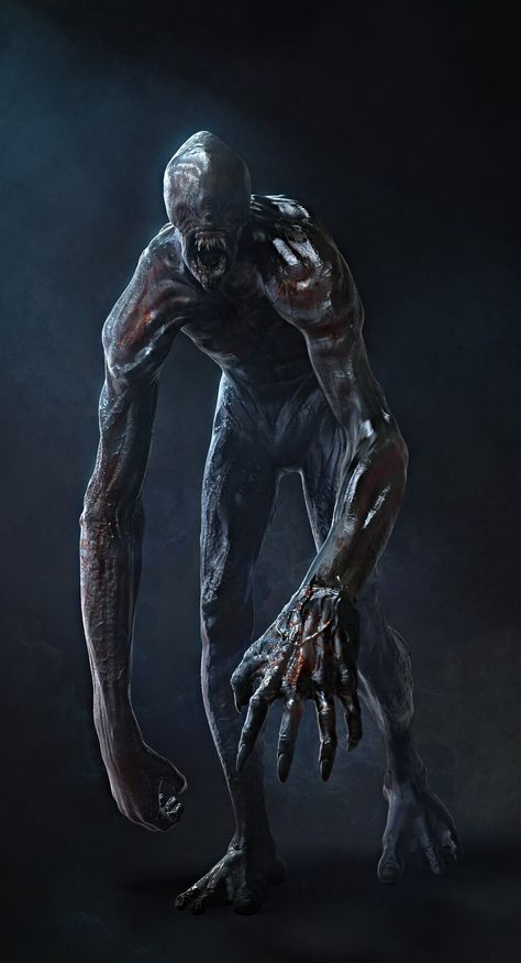 Zombie Monster, Dark Creatures, رعب نفسي, Creature Artwork, Horror Monsters, Fantasy Beasts, 다크 판타지, Call Of Cthulhu, Monster Concept Art