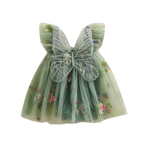 PRICES MAY VARY. 🦋High Quality Fabric: Baby fairy dresses are made of 100% polyester, fairy dress baby is soft and breathable, high quality fabric provides excellent wearing experience, 2024 New style, your little princess will love! Baby girl Halloween costumes so so so beautiful. 🦋2024 New Style: Halloween costume baby, butterfly wings dresses for infant girls, baby fairy costume with 3D flowers, sleeveless, floral embroidery, fairy wings baby, baby fairy wings, cute butterfly wings on the b Infant Fairy Costume, Fairy Princess Halloween Costume, Fairy Two Year Old Party, Fairy Birthday Dress, Fairy Birthday Balloon Arch, Family Fairy Costumes, Baby Fairy Dress, Fairy First Birthday Outfit, Family Of 3 Halloween Costumes Baby Girl