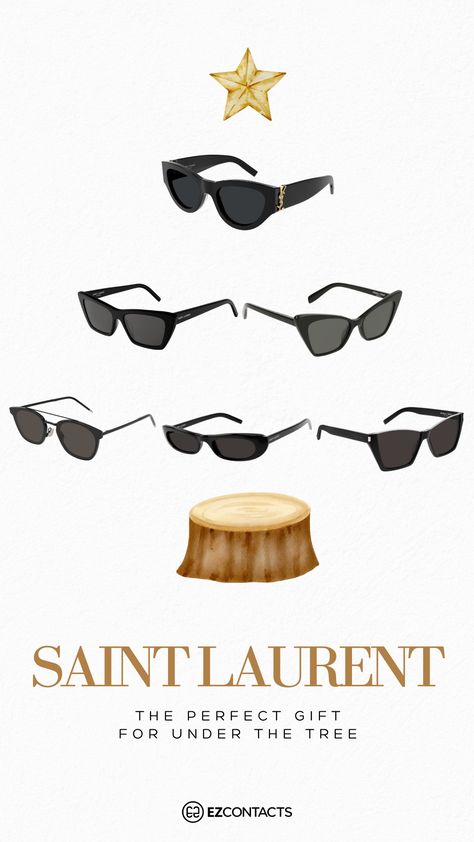 Give the gift of Parisian chic this Christmas! Saint Laurent sunglasses: the ultimate accessory for fashion lovers seeking effortless sophistication. Make her holiday shine with iconic style. Saint Laurent Sunglasses, Parisian Chic, Fashion Lover, Gift Guide, Perfect Pair, Style Icons, Saint Laurent, Sunglasses, Gifts