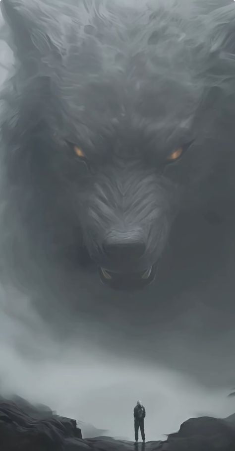 Wolf Dark Aesthetic, Dark Wolf Wallpaper, Werewolves Aesthetic, Wolf Beast, Fenrir Tattoo, Soldier Graphic, Werewolf Aesthetic, Mythical Monsters, Fantasy Wolf