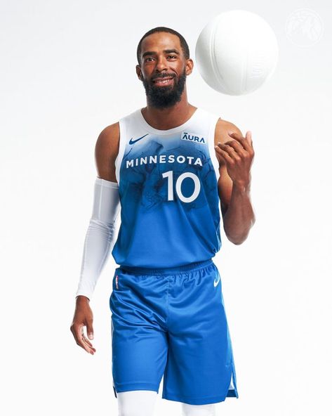 Mike Conley, Rudy Gobert, Karl Anthony Towns, Anthony Edwards, Minnesota Timberwolves, Team Jersey, Lake City, Minnesota, Aura