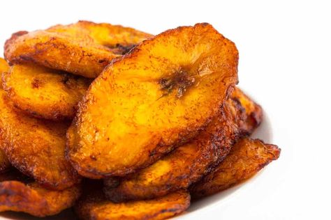 https://blog.amigofoods.com/index.php/nicaraguan-food/tajadas/ Orange Ginger Chicken, Nicaraguan Food, Cucumber Vegetable, Fried Plantain, Fried Plantains, Latin American Food, Ripe Plantain, Ginger Chicken, Ginger Sauce