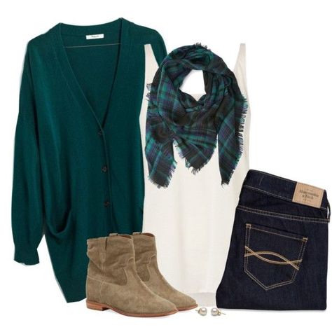 b5a1fc2085986034e448d2ccc5bb9703desc49811395ri Teal Cardigan Outfit, Cardigan Outfit, Estilo Hippie, Boots Casual, Green Cardigan, Cardigan Outfits, Look Vintage, Casual Fall Outfits, Outfits Casual