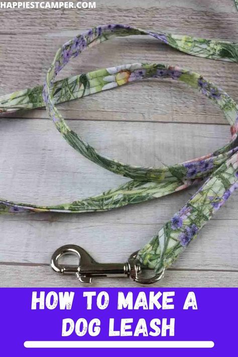 Dog Leashes Diy, Homemade Dog Leashes, How To Make Dog Accessories, Dog Leads Diy How To Make, Diy Dog Collars And Leashes, How To Sew A Dog Leash, Sewing Dog Collar, Things To Make For Dogs, Diy Dog Collar Tutorial