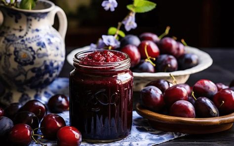 Plum Butter, Polish Recipes, Cinnamon Sticks, Vegan Gluten Free, Vegan Vegetarian, Plum, Meal Prep, Pastry, Lemon