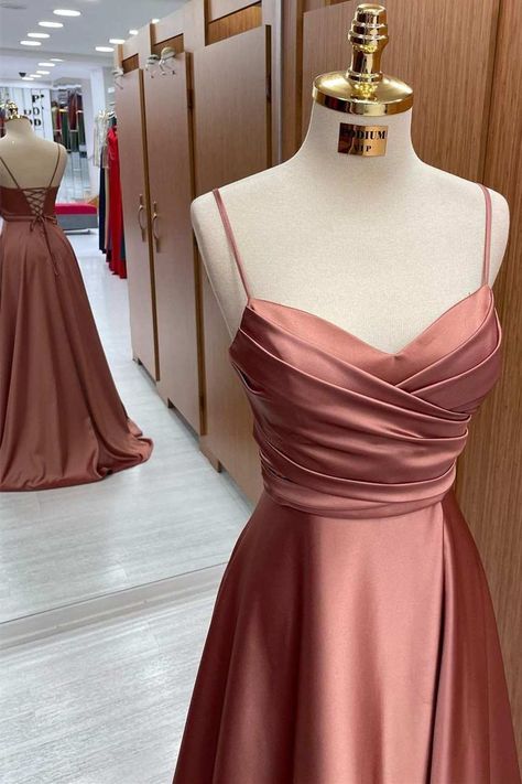 Spaghetti Strap Bridesmaids Dresses, Formal Prom Dresses Long, One Shoulder Prom Dress, Strapless Prom Dresses, Spaghetti Strap Prom Dress, Womens Prom Dresses, Prom Dresses Vintage, Satin Bridesmaid Dresses, Prom Dresses Online