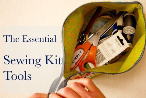 The Essential Tools for a Basic Sewing Kit – The Daily Sew Sewing Kit Essentials, Basic Sewing Kit, Basic Tool Kit, Seam Rippers, Basic Sewing, Small Tins, Basic Tools, Seam Ripper, Fabric Scissors