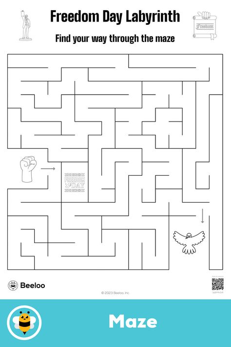 Medium juneteenth-themed maze for kids ages 5 and up Mazes For Kids, Printable Crafts, Screen Time, Printable Activities, Labyrinth, Activities For Kids, Crafts For Kids, Finding Yourself, Coloring Pages