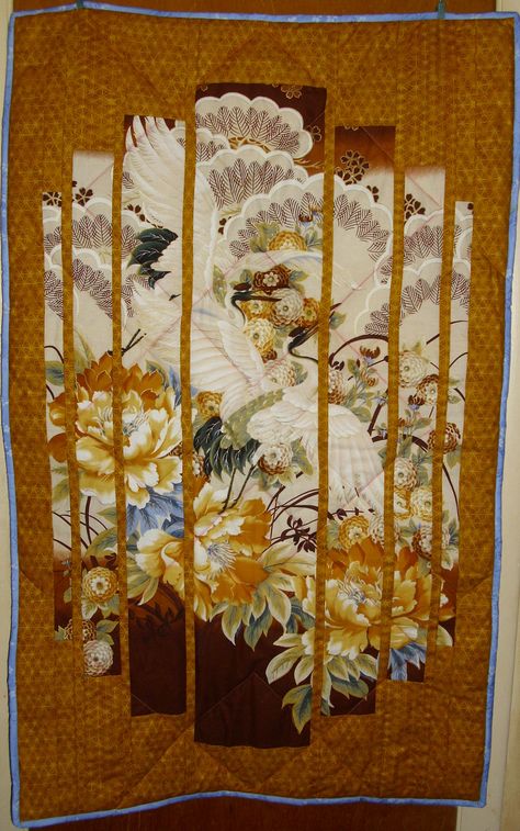 Quilts With Panels, Quilted Accessories, Quilting Panels, Secret Window, Window Quilts, Interesting Quilts, Japanese Quilt Patterns, Attic Window Quilts, Jordan Fabrics