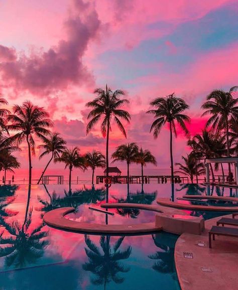 Cancun, Mexico ✨Pinterest: Slimbaby86✨ Wallpaper Estetika, Aesthetic Posters, Beach Wallpaper, Sunset Wallpaper, Tropical Island, Beautiful Nature Wallpaper, Summer Wallpaper, Sunset Pictures, Alam Yang Indah