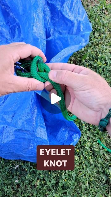 CBYS official on Instagram: "Knot Tutorial: Eyelet Slipped Overhand Knot LINK in BIO 🔗 More Tutorials • #paracord #paracordknot #tutorial" Bowline Knot, Survival Knots, Knots Guide, Overhand Knot, Rope Projects, Knots Diy, Rope Knots, Knots Tutorial, Paracord Knots