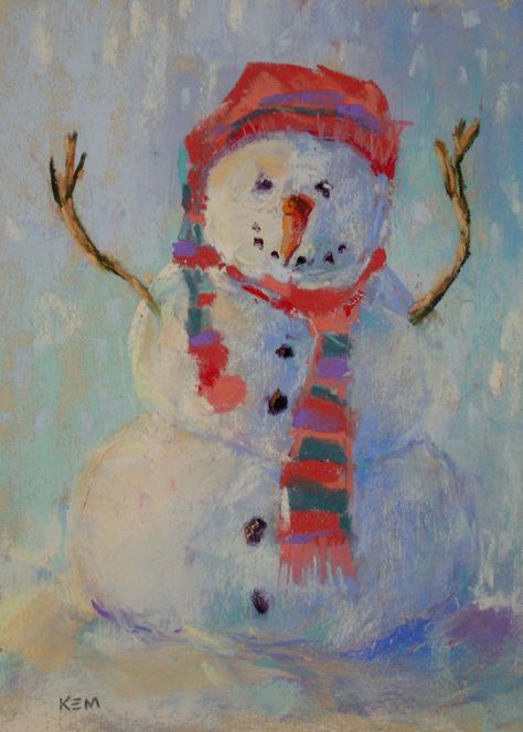 Winter Art And Craft, Waldorf Stories, Snowmen Paintings, Snowmen Clipart, Snow Pics, Snowman Photos, Mother Painting, Snowman Art, Snowman Images