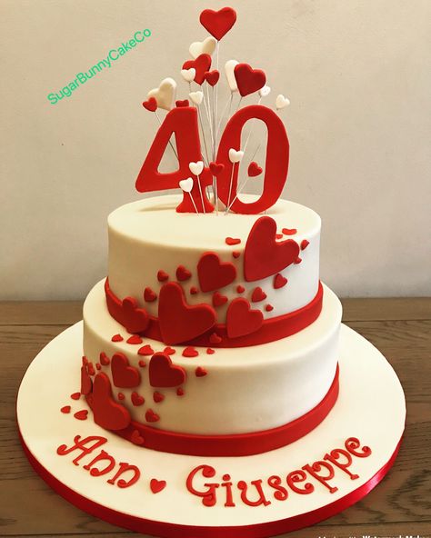 40 Year Anniversary Cake, Ruby Wedding Cakes 40th Anniversary, Ruby Wedding Anniversary Cake 40 Years, 40 Anniversary Cake, Ruby Anniversary Cake, Ruby Wedding Anniversary Cake, 40th Anniversary Cake, Ruby Wedding Cake, 40th Wedding Anniversary Cake