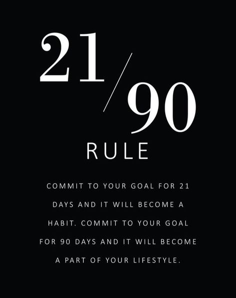 Building habits that last! 💪 Start with 21 days to create a habit, and 90 days to make it a lifestyle. 🌟 It’s not just about the destination, but the journey of consistency, discipline, and small wins along the way. Every day you’re either one step closer or further from your goals—choose wisely! The next 90 days could change your life forever. Are you ready to commit? #21DayRule #90DayRule #HabitBuilding #LifestyleChange #SelfImprovement #DailyRoutine #Motivation #ConsistencyIsKey #SuccessMi... Change Your Life In 90 Days, 3 Wins A Day, How To Build Discipline And Consistency, 21 Days To Make A Habit, Small Habits To Change Your Life, Building Discipline, 90 Days Challenge, Last 90 Days, Building Habits