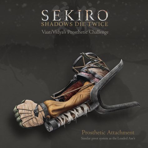 Sekiro Shura Art, Sekiro Prosthetic Arm, Sekiro Prosthetic Arm Concept, Sekiro Live Wallpaper, Divine Dragon Sekiro, Sekiro Shadows Die Twice, Art Challenge, Ghost, Character Design