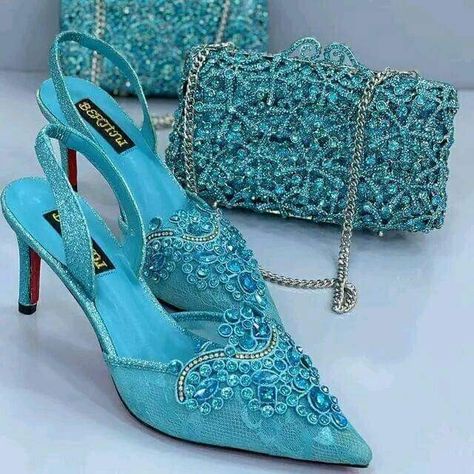 Bridal Shoes And Purse, Turquoise Shoes, Church Suits And Hats, Bridal Slippers, Homecoming Shoes, Wedding Handbag, Nike Shoes Girls, Wedding Shoes Heels, Heels Classy