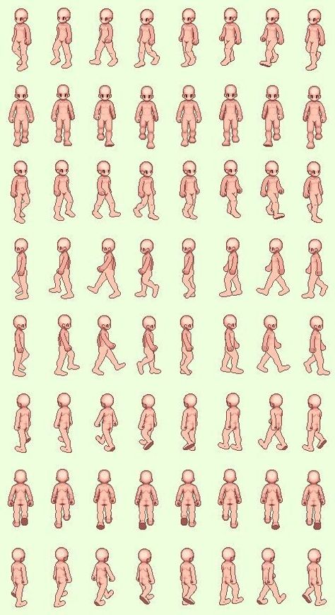 Pixel Art Characters 64x64, Minimalist Pixel Art, How To Pixel Art, Walking Animation, Piskel Art, Design Club, Pixel Characters, Flip Books, Pixel Art Tutorial