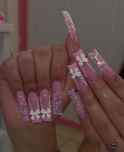 Acrylic Toe Nails, Diy Acrylic Nails, Colored Acrylic Nails, Dope Nail Designs, Classy Acrylic Nails, Really Cute Nails, Inspo Pics, Long Square Acrylic Nails, Unique Acrylic Nails